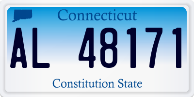 CT license plate AL48171