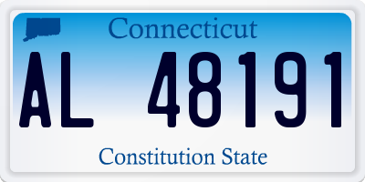 CT license plate AL48191