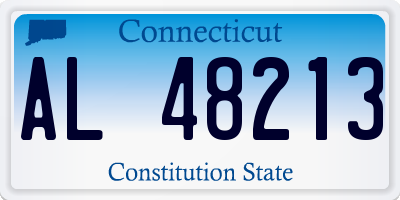 CT license plate AL48213