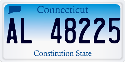 CT license plate AL48225