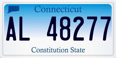 CT license plate AL48277