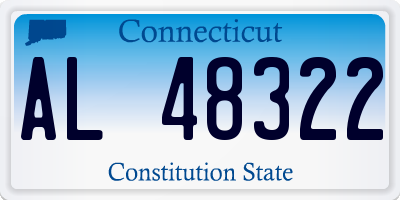 CT license plate AL48322
