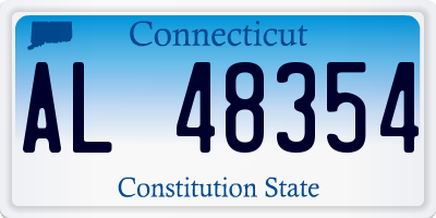 CT license plate AL48354