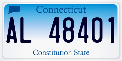 CT license plate AL48401