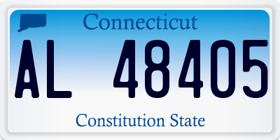 CT license plate AL48405