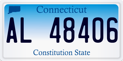 CT license plate AL48406