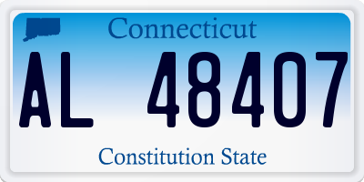 CT license plate AL48407