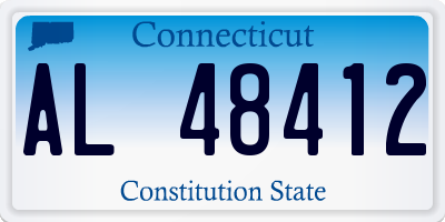 CT license plate AL48412