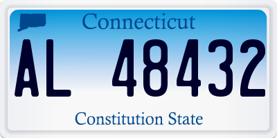 CT license plate AL48432