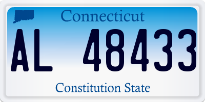 CT license plate AL48433