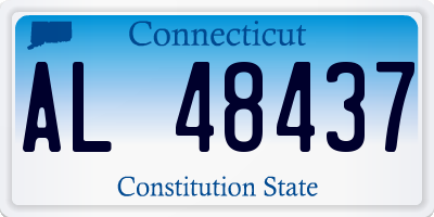 CT license plate AL48437
