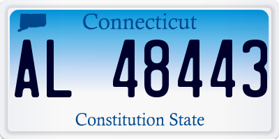 CT license plate AL48443