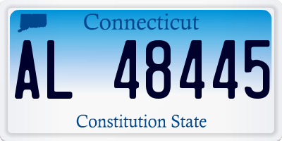 CT license plate AL48445