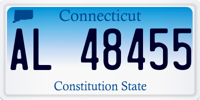 CT license plate AL48455