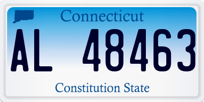 CT license plate AL48463