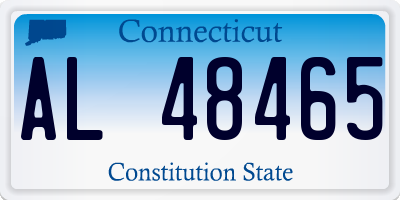 CT license plate AL48465
