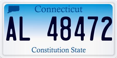 CT license plate AL48472