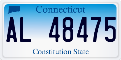 CT license plate AL48475