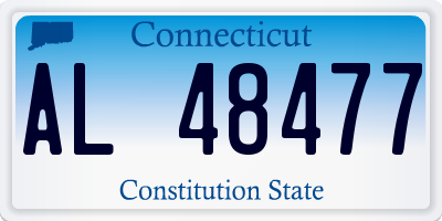 CT license plate AL48477