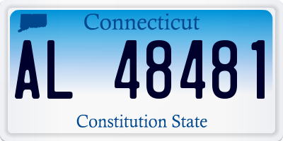 CT license plate AL48481
