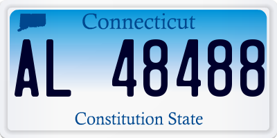 CT license plate AL48488