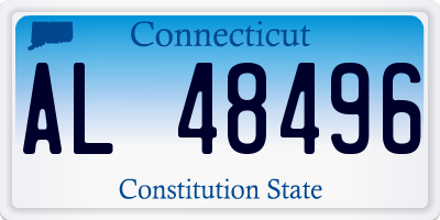 CT license plate AL48496