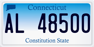CT license plate AL48500