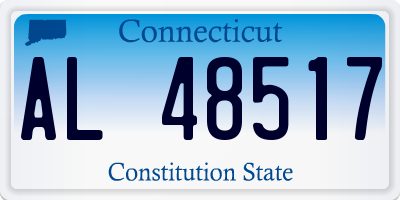CT license plate AL48517