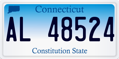 CT license plate AL48524