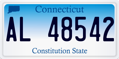 CT license plate AL48542