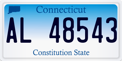 CT license plate AL48543