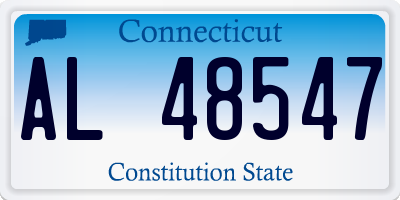 CT license plate AL48547