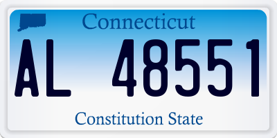 CT license plate AL48551