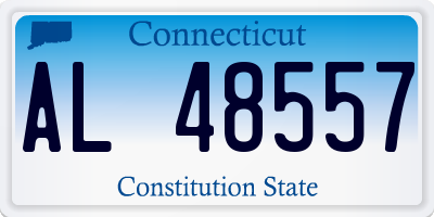 CT license plate AL48557