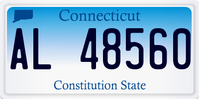 CT license plate AL48560