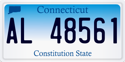 CT license plate AL48561