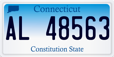 CT license plate AL48563
