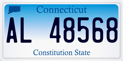 CT license plate AL48568