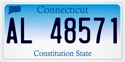 CT license plate AL48571