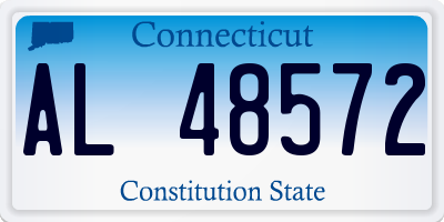 CT license plate AL48572