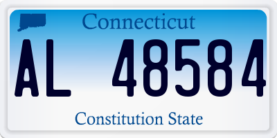 CT license plate AL48584