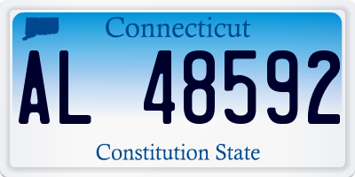 CT license plate AL48592