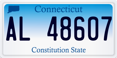 CT license plate AL48607
