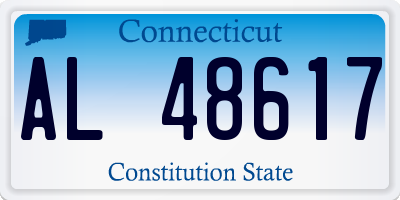 CT license plate AL48617