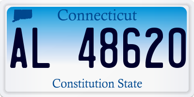 CT license plate AL48620