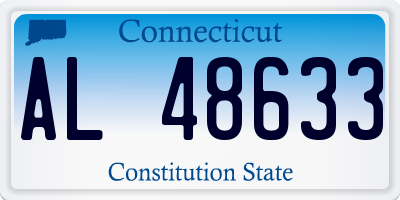 CT license plate AL48633