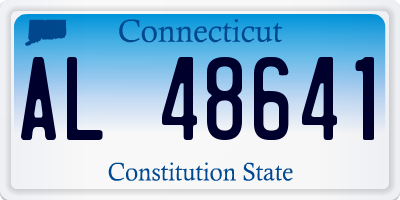 CT license plate AL48641