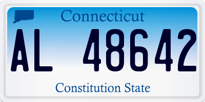 CT license plate AL48642