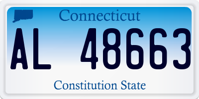CT license plate AL48663