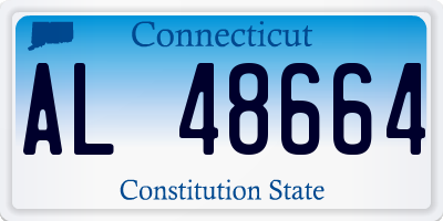 CT license plate AL48664